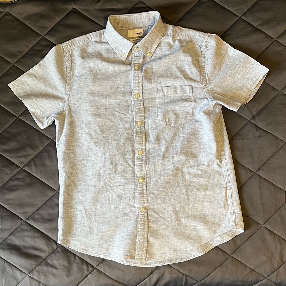 Sonoma Men’s Blue Linen Shirt